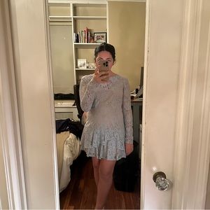 BCBGMAXAZRIA Lysa Assumetrical Flounce Dress